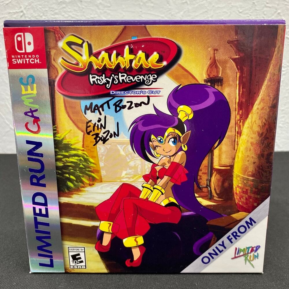Signed Limited Run Shantae: Risky's Revenge Retro Box Edition, Nintendo Switch